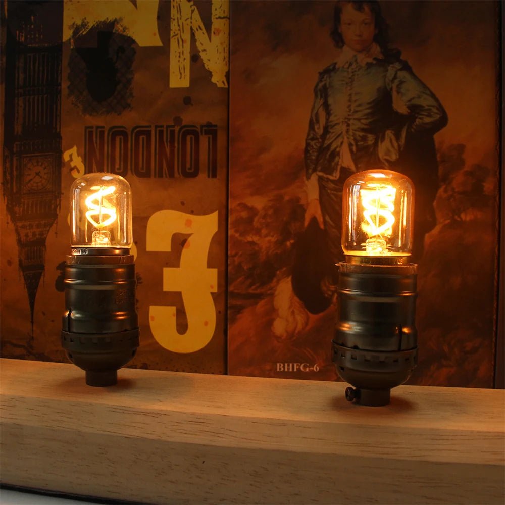 T28 Mini Tube Spiral Filament LED Bulb 1.5W 2200K Amber, E26 E27 - Hans Lumiere