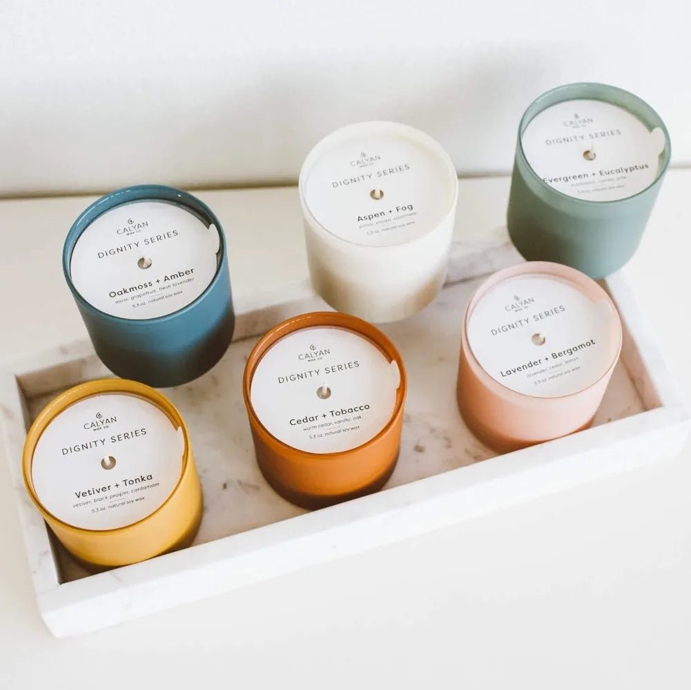 The Dignity Series Set of 6 Aromatherapy Soy Scented Candle Set - Hans Lumiere