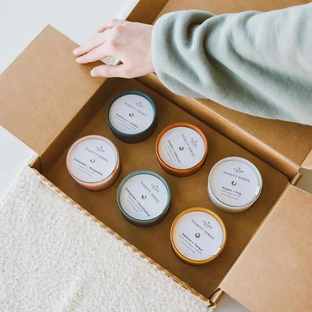 The Dignity Series Set of 6 Aromatherapy Soy Scented Candle Set - Hans Lumiere
