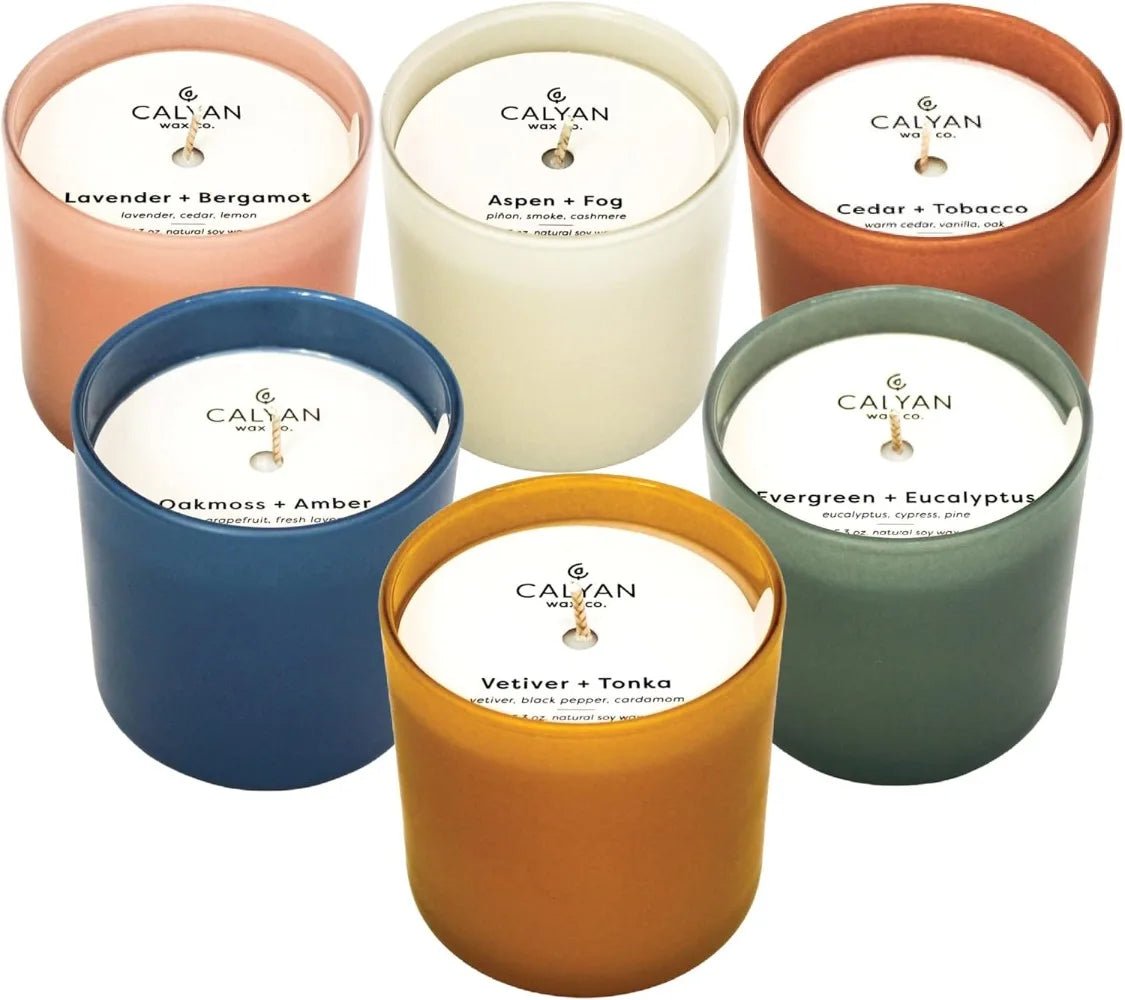 The Dignity Series Set of 6 Aromatherapy Soy Scented Candle Set - Hans Lumiere