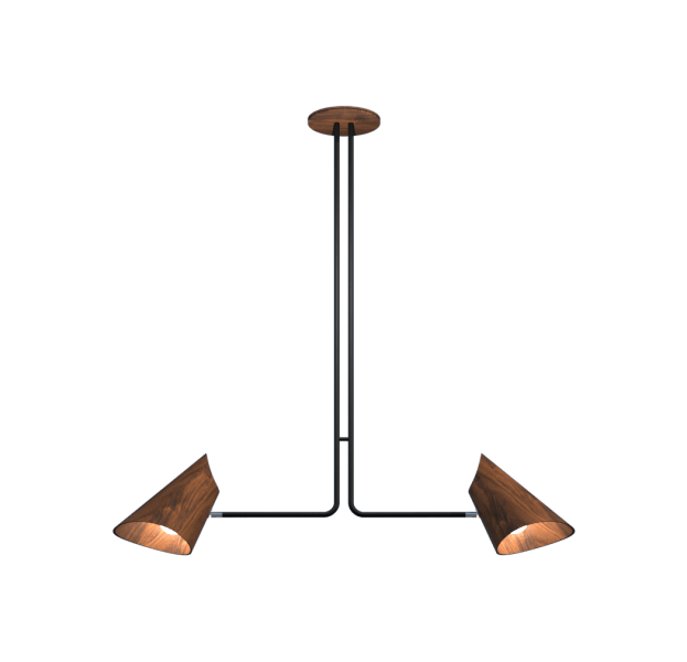 The Modern Elegance Wooden Pendant - Hans Lumiere