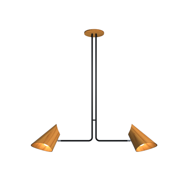 The Modern Elegance Wooden Pendant - Hans Lumiere