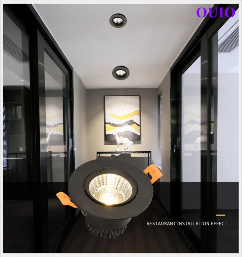 Tricolor Changeable Anti Glare Recessed LED Downlights - Hans Lumiere