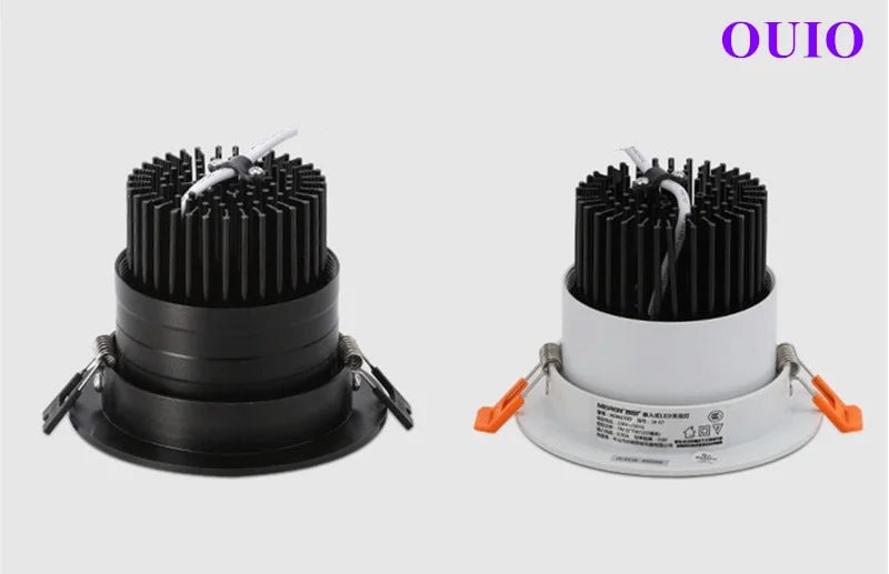 Tricolor Changeable Anti Glare Recessed LED Downlights - Hans Lumiere