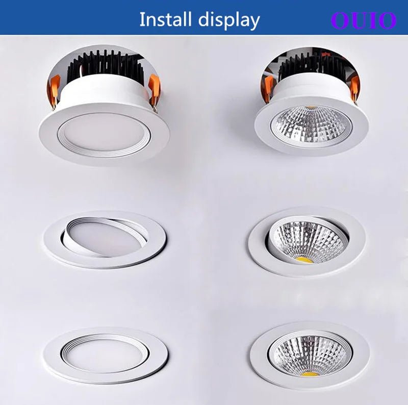 Tricolor Changeable Anti Glare Recessed LED Downlights - Hans Lumiere