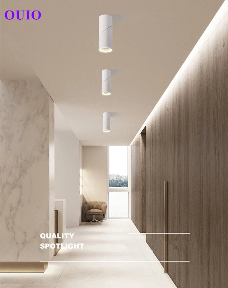 Tricolor Surface Mounted Anti Glare LED Downlight - Hans Lumiere