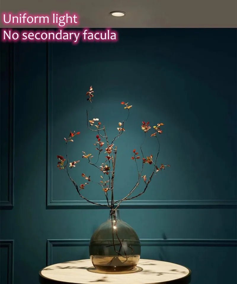 Tricolor Ultra - thin Embedded LED Ceiling Lamp Spotlight - Hans Lumiere