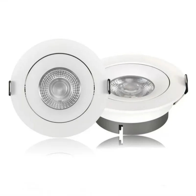 Tricolor Ultra - thin Embedded LED Ceiling Lamp Spotlight - Hans Lumiere
