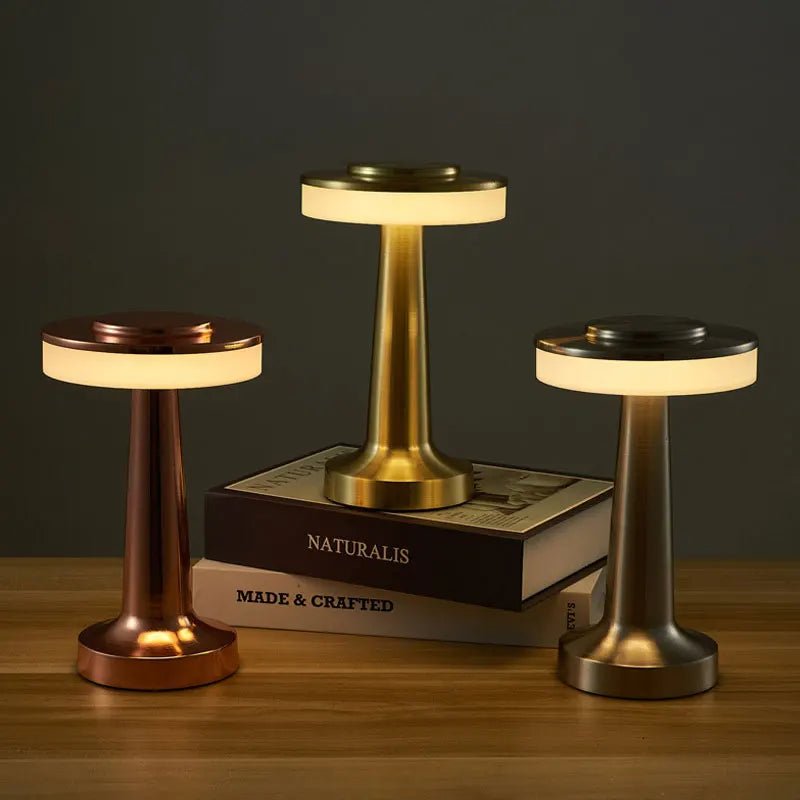 UFO LED Table Lamp Metal Touch Decor for Bar Coffee Table - Hans Lumiere