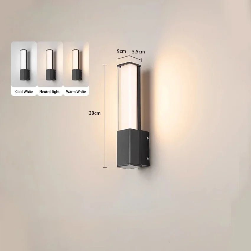 Ultra Bright Outdoor Waterproof Long Strip LED Wall Lamp - Hans Lumiere