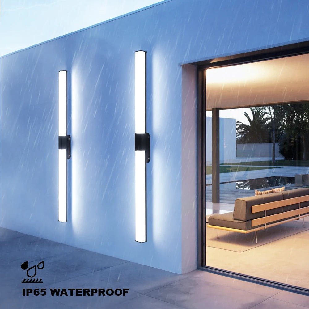 Ultra Bright Outdoor Waterproof Long Strip LED Wall Lamp - Hans Lumiere