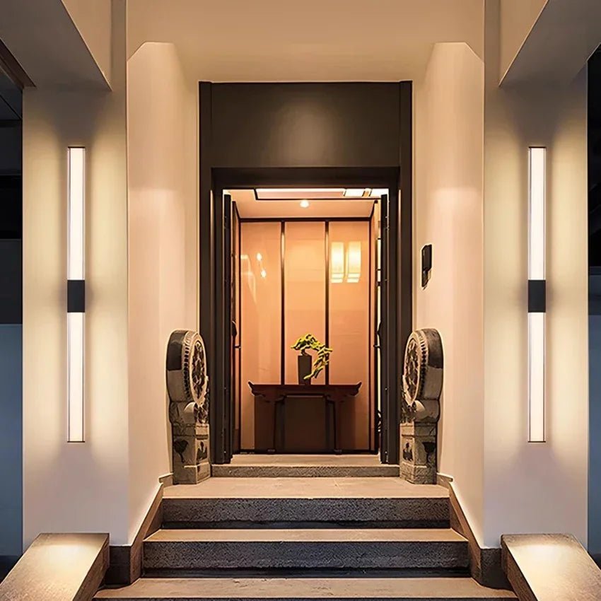 Ultra Bright Outdoor Waterproof Long Strip LED Wall Lamp - Hans Lumiere