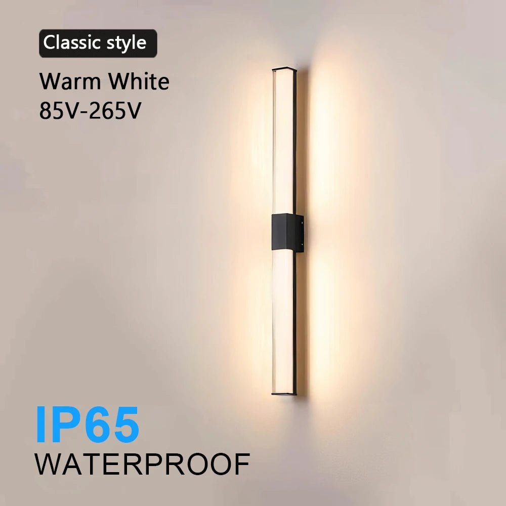 Ultra Bright Outdoor Waterproof Long Strip LED Wall Lamp - Hans Lumiere
