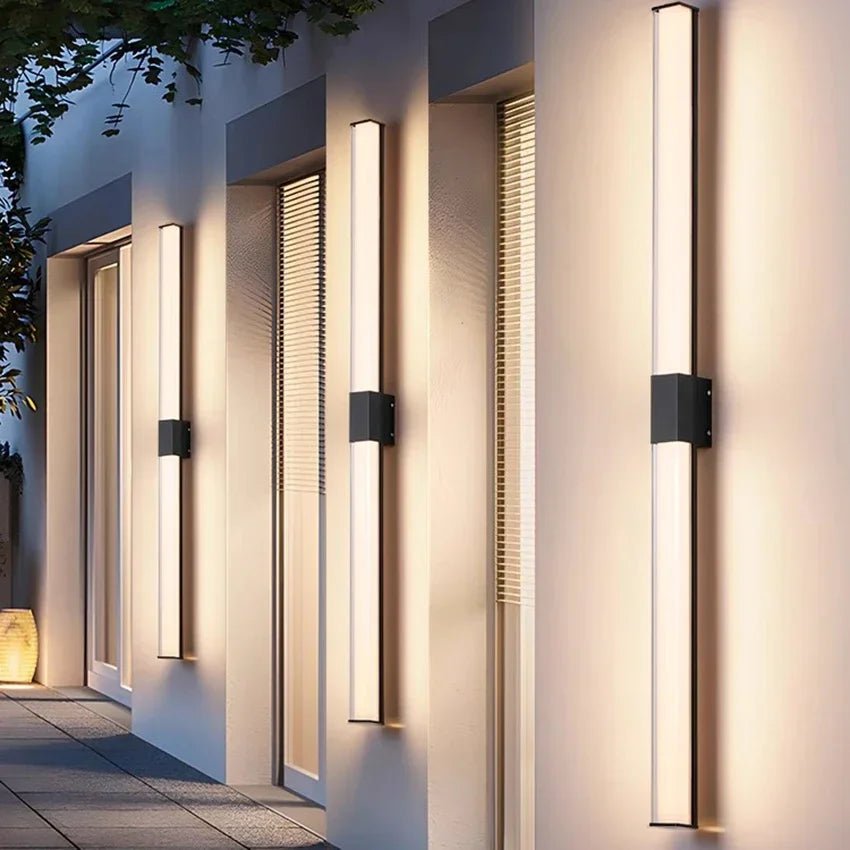Ultra Bright Outdoor Waterproof Long Strip LED Wall Lamp - Hans Lumiere