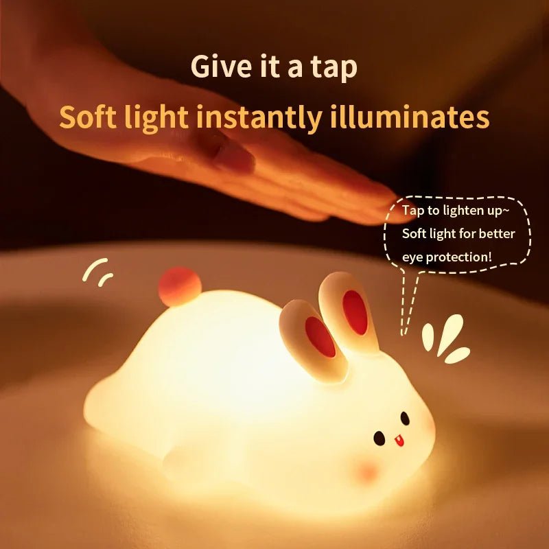 USB Rechargeable Cute Animal Pig / Rabbit LED Night Lights - Hans Lumiere