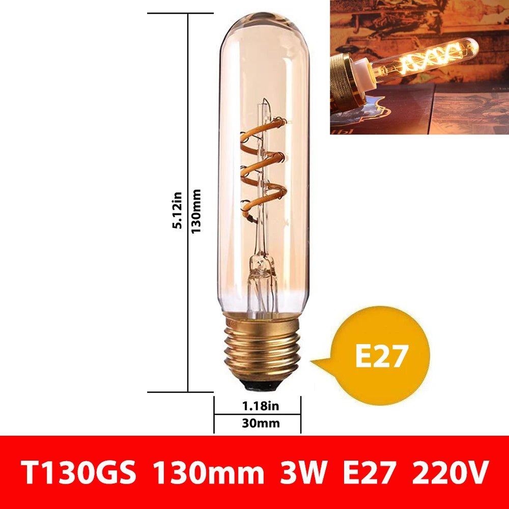 Vintage Edison LED Filament Light Bulbs - Hans Lumiere
