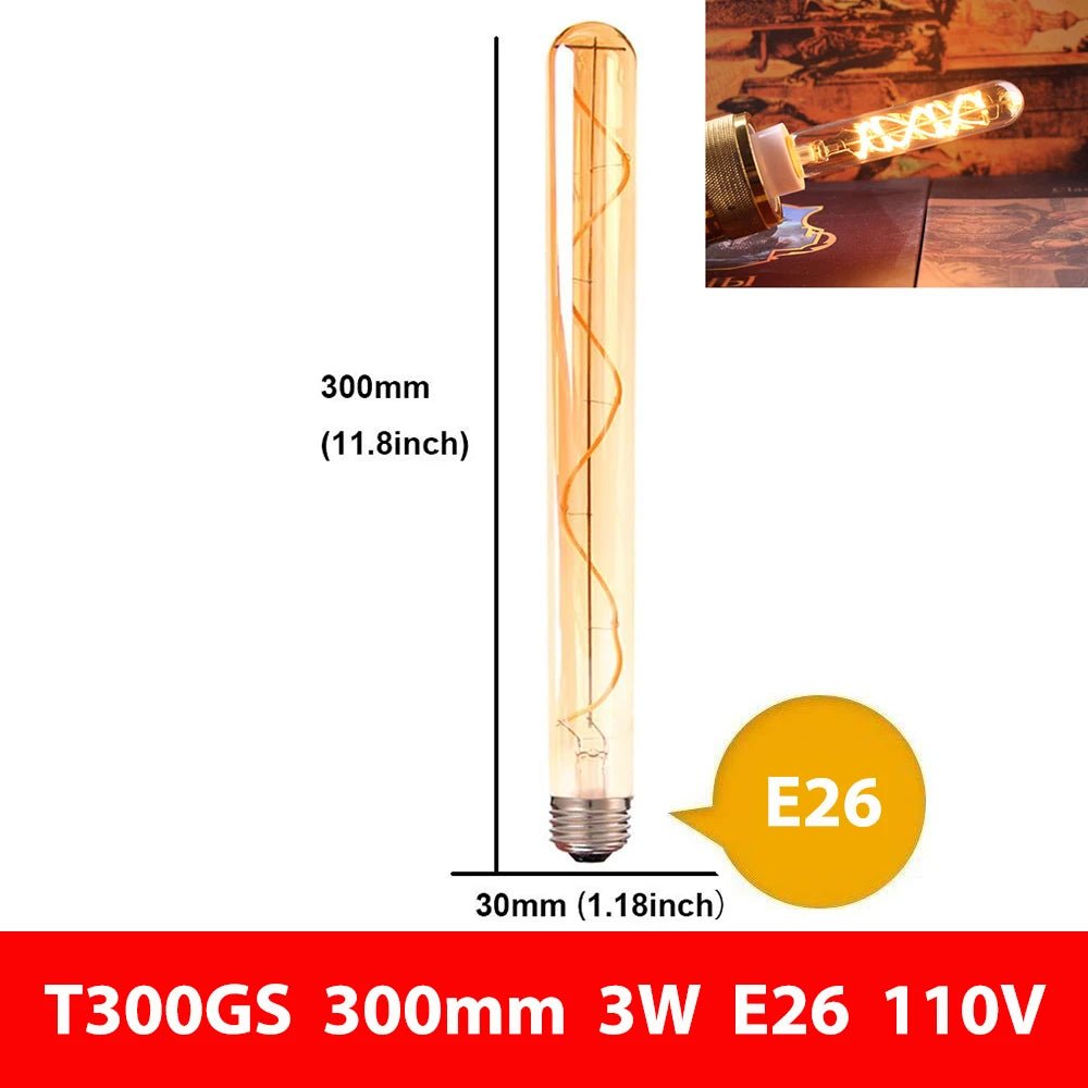 Vintage Edison LED Filament Light Bulbs - Hans Lumiere