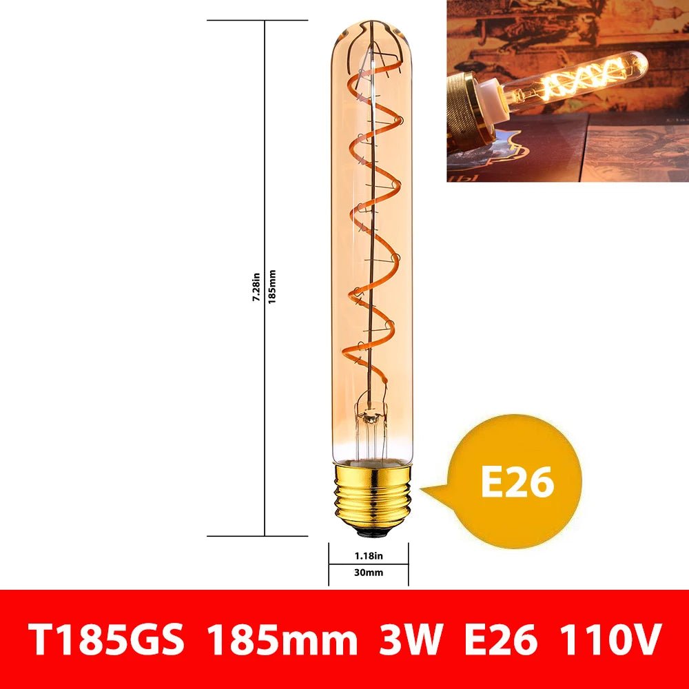 Vintage Edison LED Filament Light Bulbs - Hans Lumiere