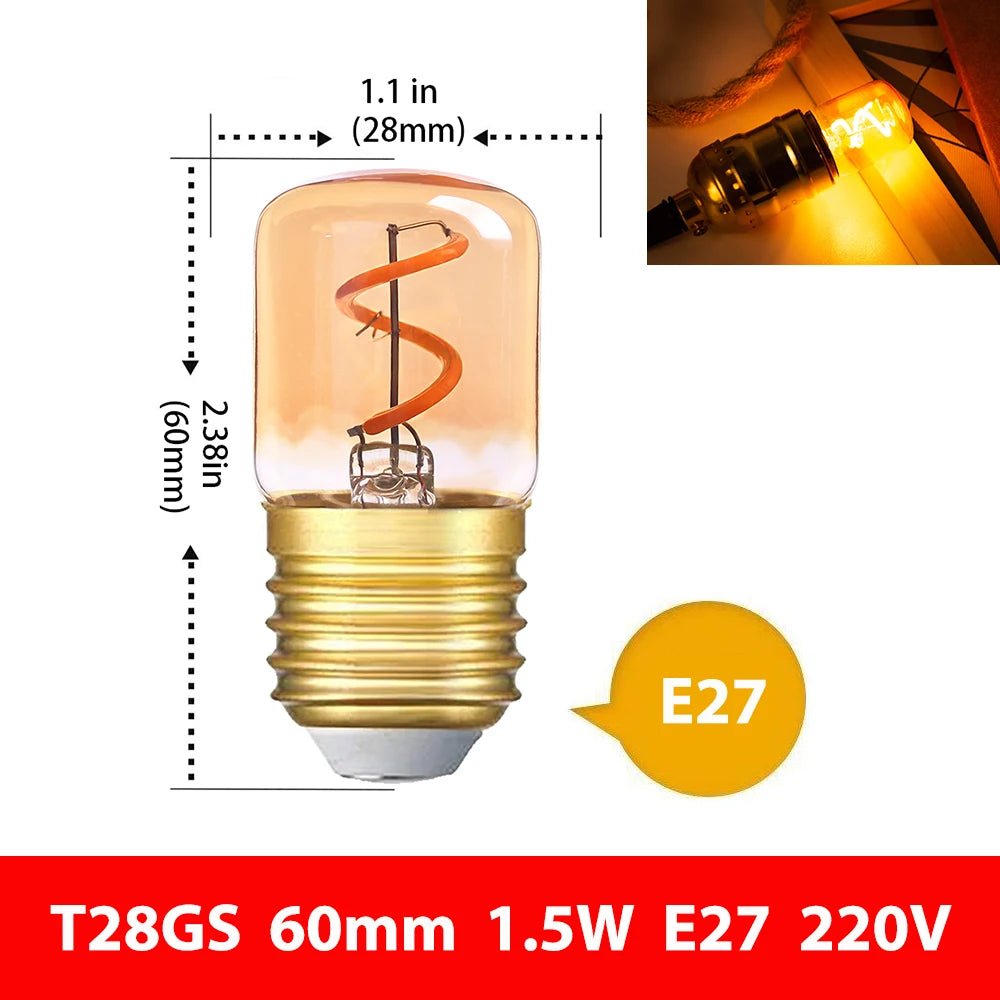 Vintage Edison LED Filament Light Bulbs - Hans Lumiere