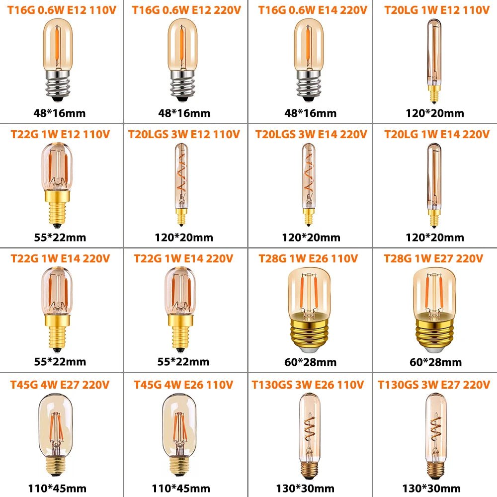 Vintage Edison LED Filament Light Bulbs - Hans Lumiere