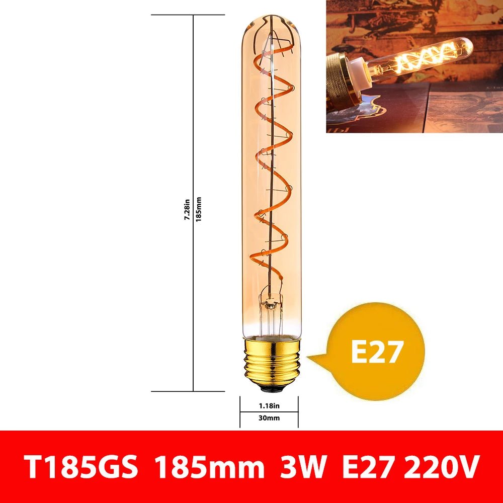 Vintage Edison LED Filament Light Bulbs - Hans Lumiere