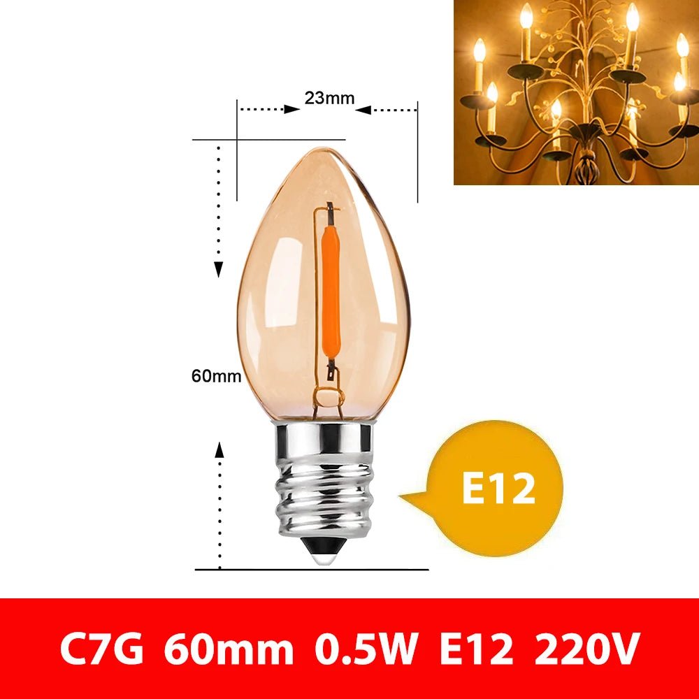 Vintage Edison LED Filament Light Bulbs - Hans Lumiere