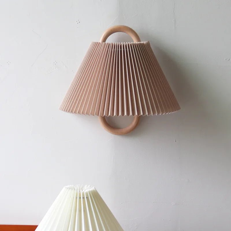 Vintage Entrance Beech Solid Wood Wall Lamp - Hans Lumiere
