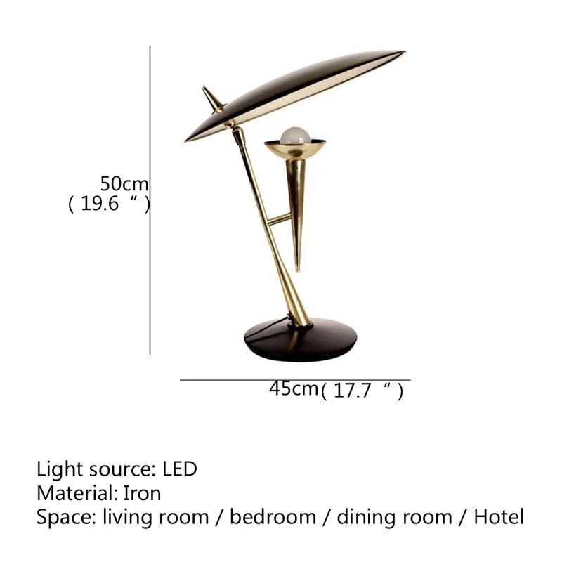 Vintage Postmodern LED Table Lamp - Hans Lumiere