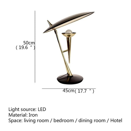 Vintage Postmodern LED Table Lamp - Hans Lumiere