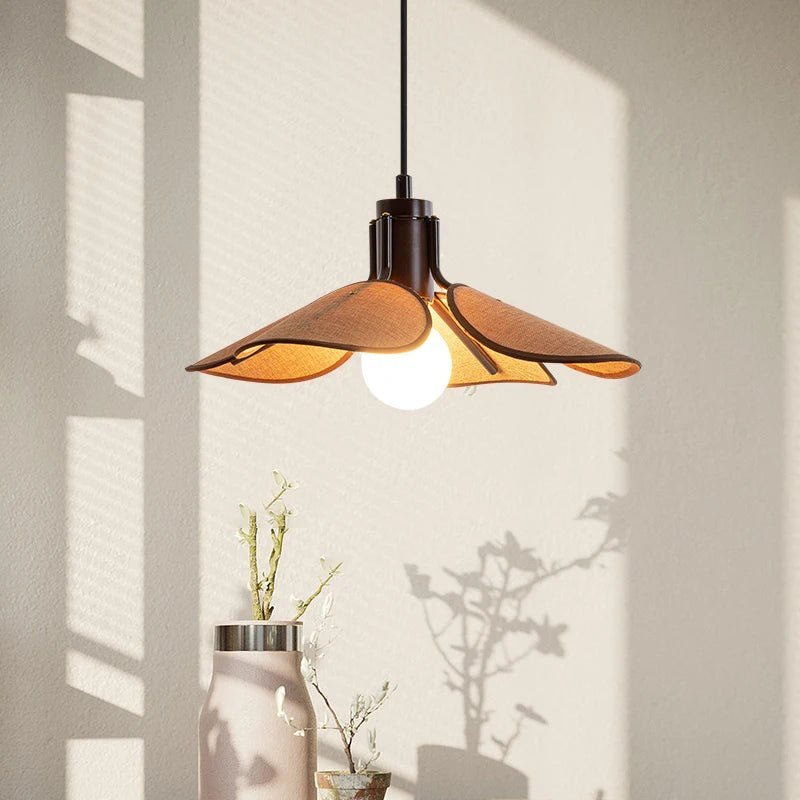 Vintage Retro Fabric Woven LED Pendant Lamp - Hans Lumiere