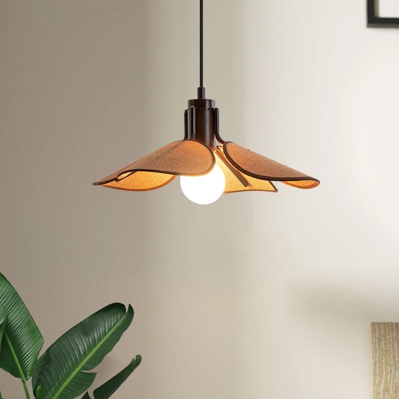 Vintage Retro Fabric Woven LED Pendant Lamp - Hans Lumiere