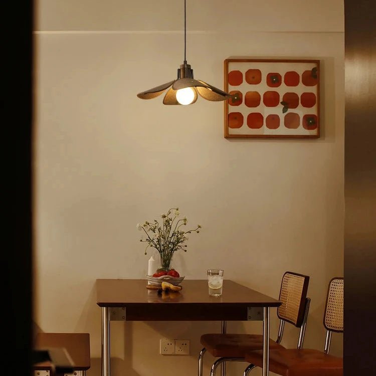 Vintage Retro Fabric Woven LED Pendant Lamp - Hans Lumiere