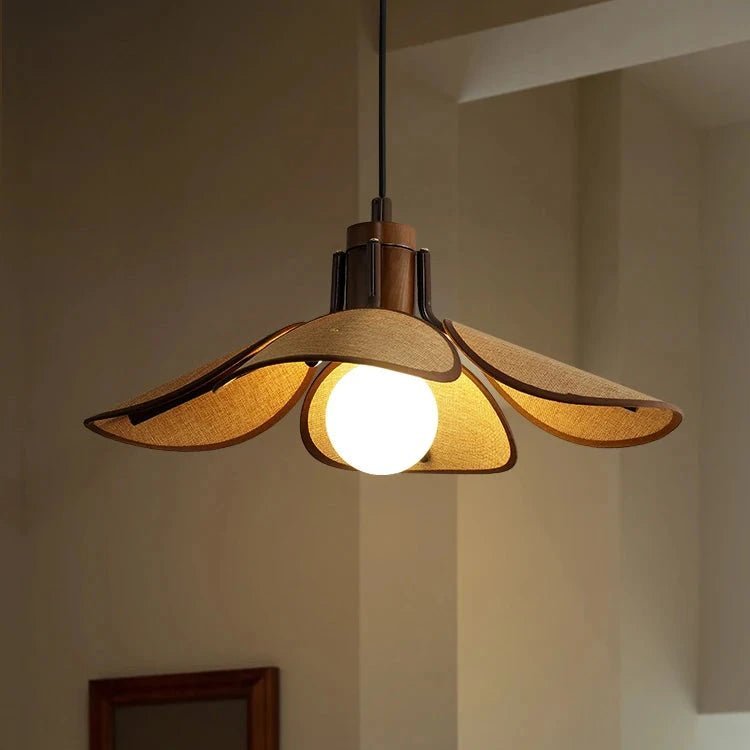 Vintage Retro Fabric Woven LED Pendant Lamp - Hans Lumiere