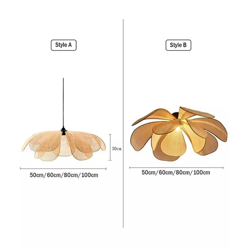 Wabi Sabi Designer Chandelier Japanese Lamp - Hans Lumiere