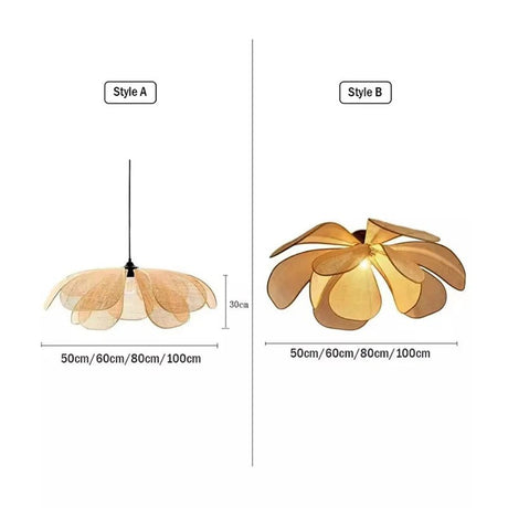 Wabi Sabi Designer Chandelier Japanese Lamp - Hans Lumiere