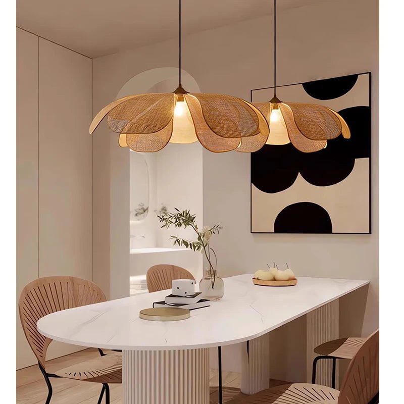 Wabi Sabi Designer Chandelier Japanese Lamp - Hans Lumiere