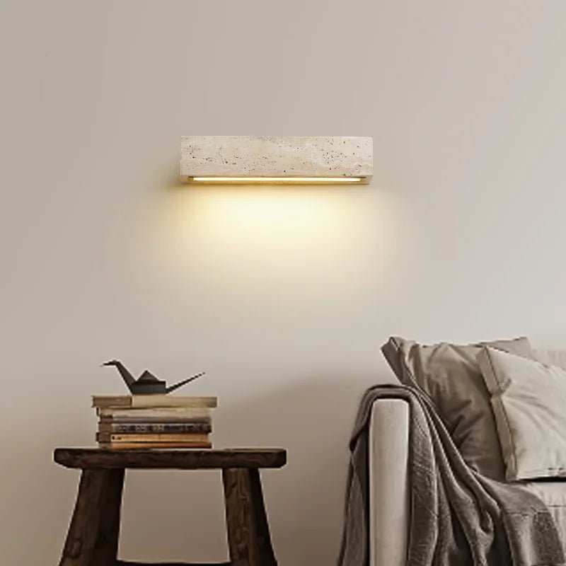 Waterproof Outdoor Long Line Stone LED Wall Lamp - Hans Lumiere