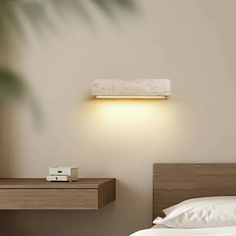 Waterproof Outdoor Long Line Stone LED Wall Lamp - Hans Lumiere