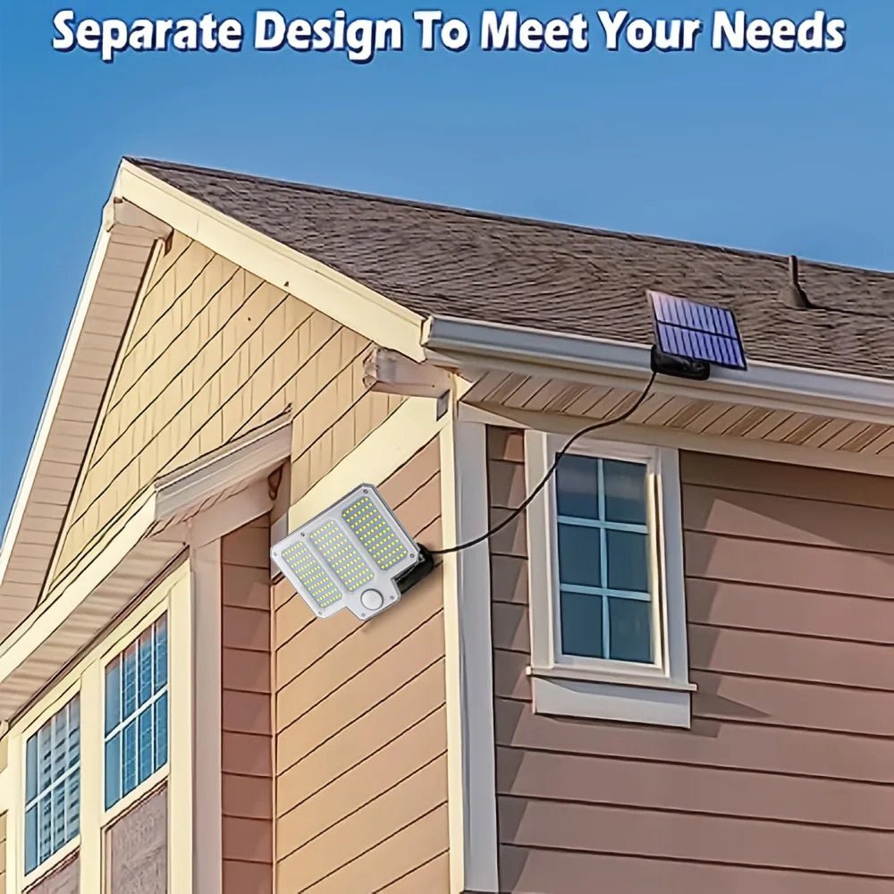 Waterproof Solar Light 210 LED Reflector With Motion Sensor - Hans Lumiere