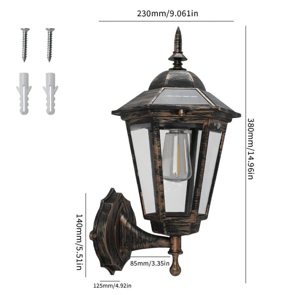 Waterproof Solar Porch Light With Motion Sensor - Hans Lumiere