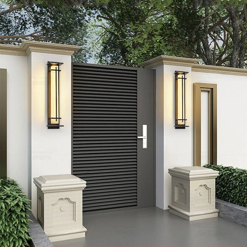 Waterproof Stainless Steel Marble LED Wall Porch Lamp - Hans Lumiere