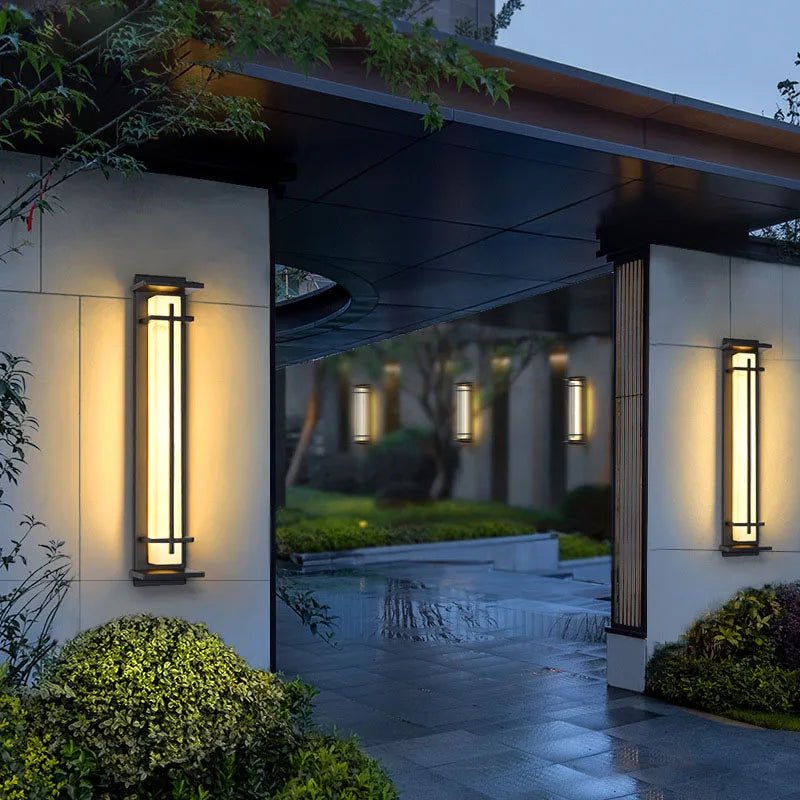 Waterproof Stainless Steel Marble LED Wall Porch Lamp - Hans Lumiere
