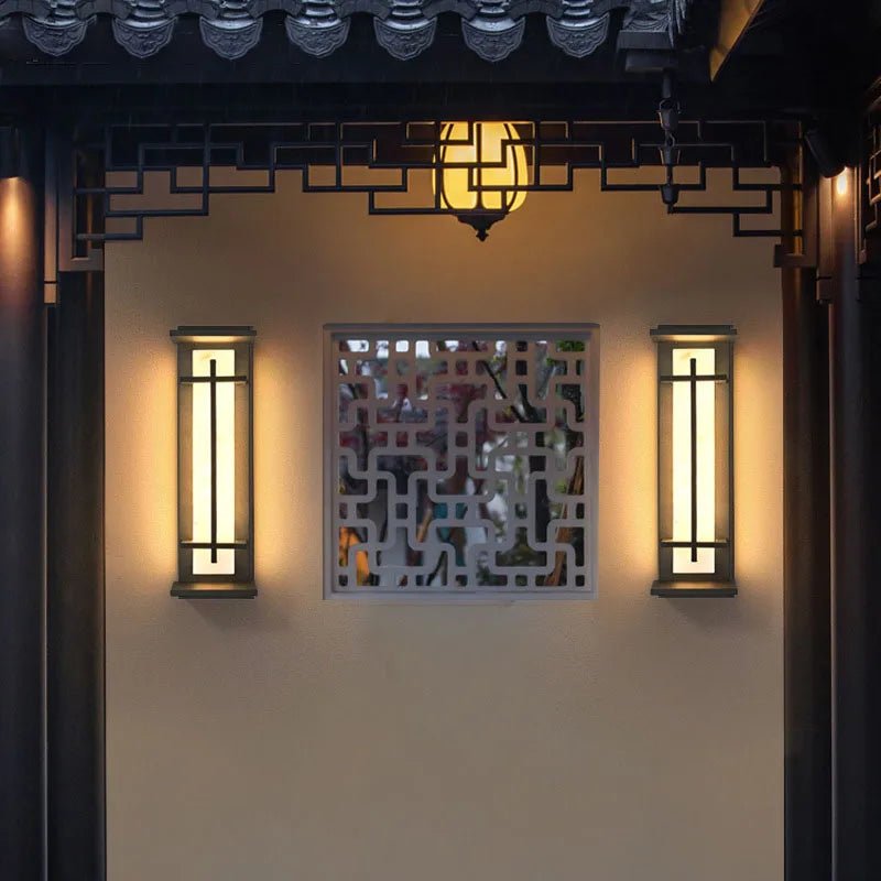 Waterproof Stainless Steel Marble LED Wall Porch Lamp - Hans Lumiere