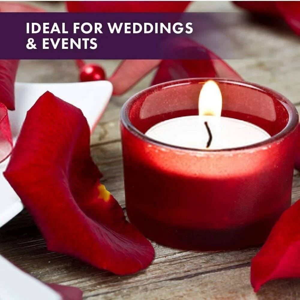 White Unscented Tea Night Light Candles 200 Pack - Hans Lumiere