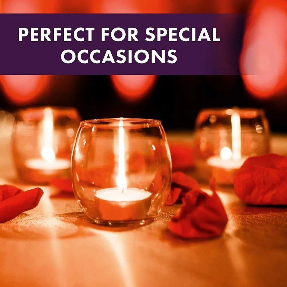 White Unscented Tea Night Light Candles 200 Pack - Hans Lumiere