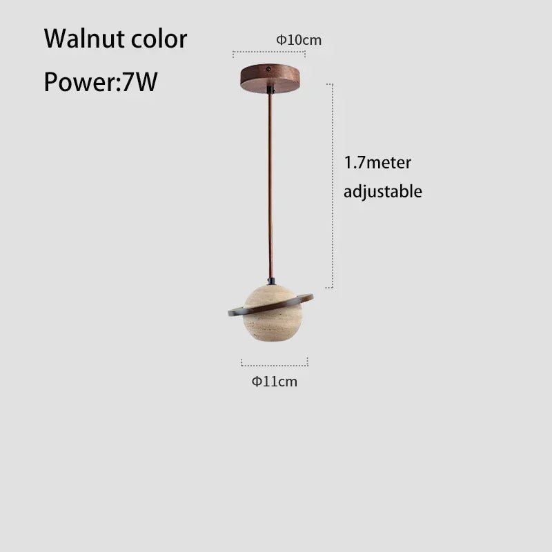 Yellow Cave Stone LED Pendant Lamp - Hans Lumiere