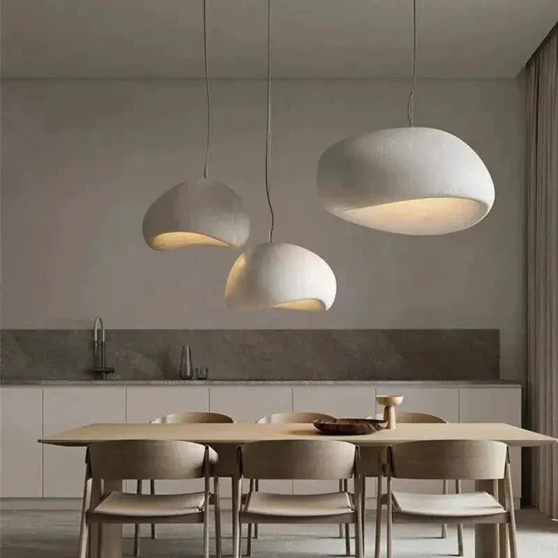 Modern minimalist wabi sabi chandelier, a 2026 lighting trend