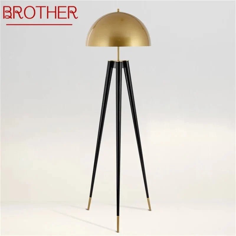 Nordic floor lamp layering ambient light in a living room