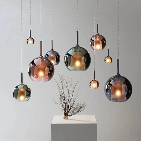 Modern bell-shaped suspension lamp for adjustable seasonal lighting