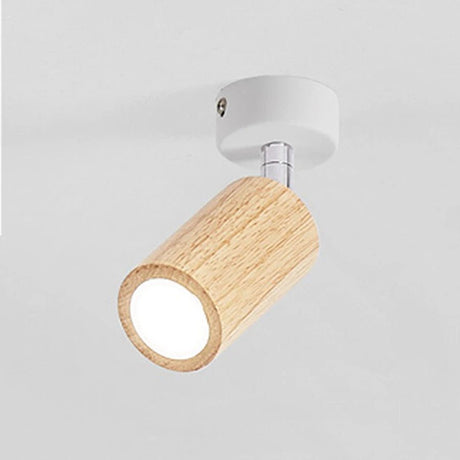 1 Piece Nordic Solid Wooden LED Track Light - Hans Lumiere